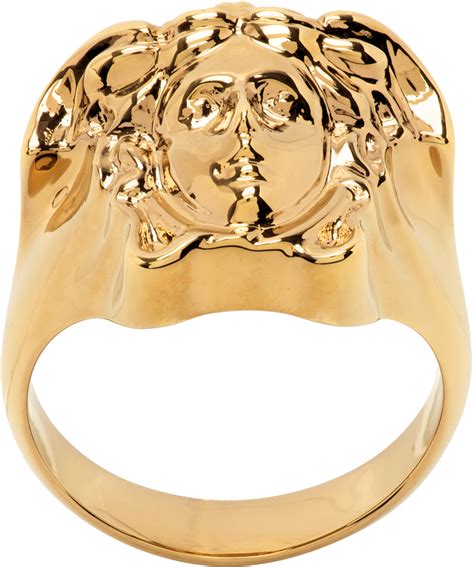 versace logo medusa ring|versace medusa ring for sale.